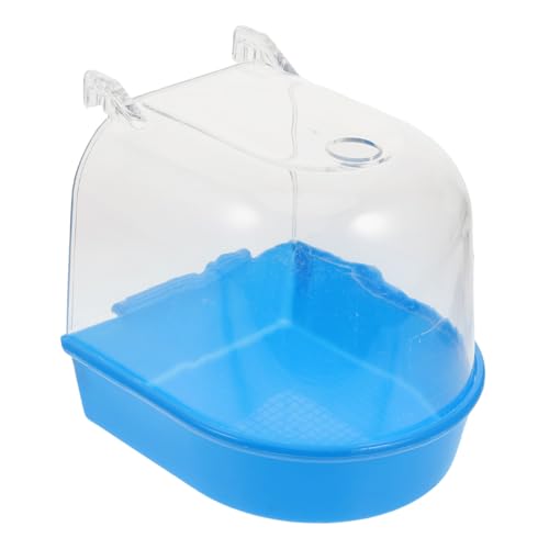 TOYANDONA Papageien Badebox Für Kleine Vielseitige Vogelbadewanne Mit Haken Für Sittiche Und Kanarienvögel Sorgt Für Komfortables Duscherlebnis Im Käfig von TOYANDONA