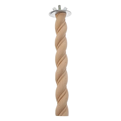 TOYANDONA Papageien Holz Für Vogelkäfig Kauspielzeug Mit Stabilem Stand Für Sittiche Und Sicher Für Krallen Und Schnabel Zu Installieren Fördert von TOYANDONA
