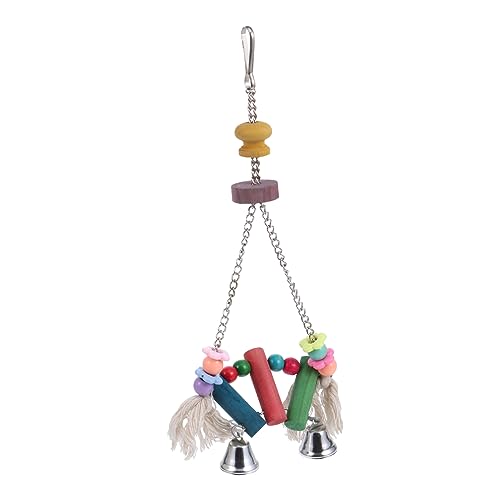 TOYANDONA Papageien Kletterleiter Mit Glocke Bieten Sie Ihrem Vogel Eine Sichere Und Unterhaltsame Trainingsmöglichkeit Fördert Aktivität Und Verringert Einsamkeit Für Käfige von TOYANDONA