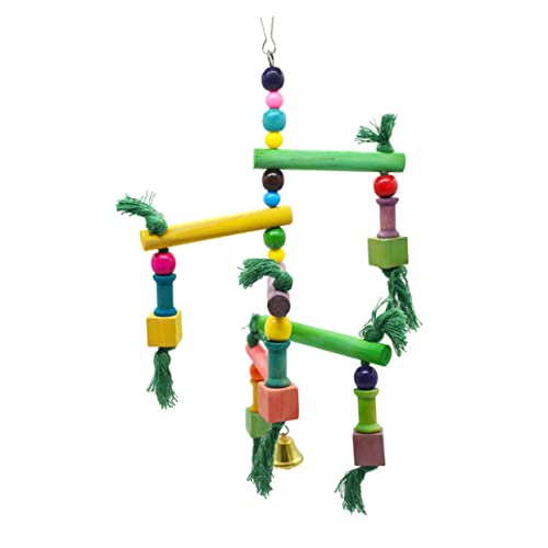 TOYANDONA Papageien Schaukel Kletterspielzeug aus Naturholz Kreative Vogelspielzeug für Wellensittiche Nymphensittiche und Kleine Vögel Fördert Spaß und Bewegung Zufällige Zufällige Farbe TOYANDONA Papageien Schaukel Kletterspielzeug aus Naturholz Kreative Vogelspielzeug für Wellensittiche Nymphensittiche und Kleine Vögel Fördert Spaß und Bewegung Zufällige Zufällige Farbe von TOYANDONA