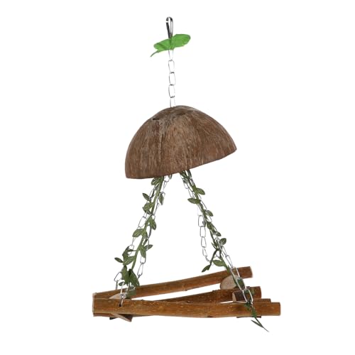 TOYANDONA Papageien Sitzstange Holzspielzeug Stabile Beißfeste Vogel Schaukel für Wellensittiche Nymphensittiche Multifunktionales Vogelkäfig Zubehör für Ruhe und Bewegung TOYANDONA Papageien Sitzstange Holzspielzeug Stabile Beißfeste Vogel Schaukel für Wellensittiche Nymphensittiche Multifunktionales Vogelkäfig Zubehör für Ruhe und Bewegung von TOYANDONA