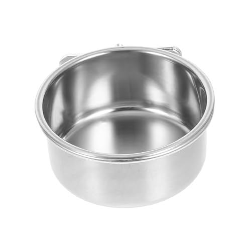 TOYANDONA Papageien Vogelfutternapf Mit Halterung Vogeltrinkschale Und Futterschale Für Papageien Und Silber Kleine von TOYANDONA