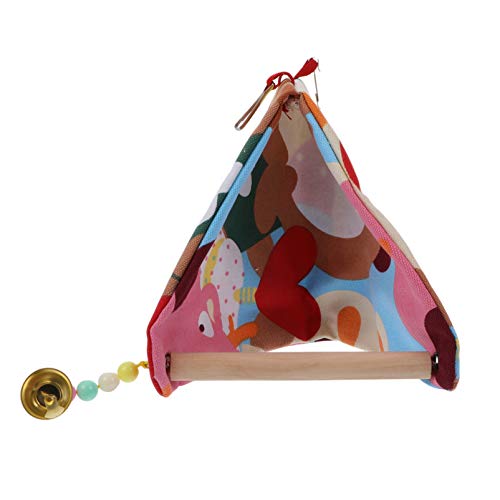 TOYANDONA Parrot Bell Swing Toy Vogelspielzeug Mit Stehplatz Und Schaukelfunktion Für Vögel Klettern Und Ausruhen Klein von TOYANDONA