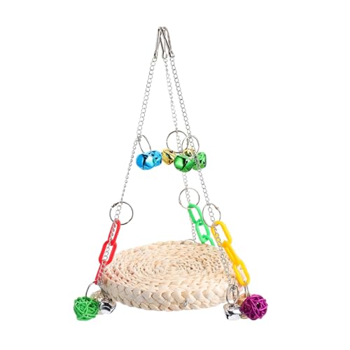 TOYANDONA Papagei Spielzeug Mit Glocke Hängematte Aus Rattan Für Vögel Kauspielzeug Für Wellensittiche Für Kleine Haustiere Fördert Bewegung Und Beschäftigung TOYANDONA Papagei Spielzeug Mit Glocke Hängematte Aus Rattan Für Vögel Kauspielzeug Für Wellensittiche Für Kleine Haustiere Fördert Bewegung Und Beschäftigung von TOYANDONA