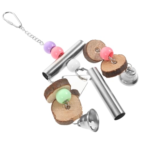 TOYANDONA Papageienspielzeug Papageien Futtersuchspielzeug Vogelspielzeug Sittiche Vögel Vogelspielzeug Vogel Hängeglockenspielzeug Hängendes Sittichspielzeug Papageienkäfig von TOYANDONA