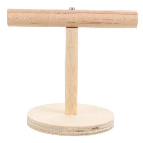 TOYANDONA Papageienständer Vogelständer Vogelspielzeug Für Vögel Spielständer Papageienspielzeug Papageienstange Natürlich Kleine Vogelstange Nymphensittiche Sittichspielplatz von TOYANDONA