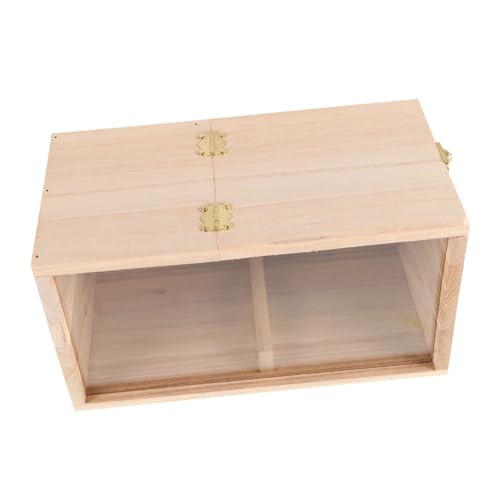 TOYANDONA Parakeet Holz Brutkasten mit Klarem Acrylfenster Vogel Nistkasten für Wellensittiche Nymphensittiche Kanarienvögel für Garten Balkon und Innenvoliere Einfache Installation TOYANDONA Parakeet Holz Brutkasten mit Klarem Acrylfenster Vogel Nistkasten für Wellensittiche Nymphensittiche Kanarienvögel für Garten Balkon und Innenvoliere Einfache Installation von TOYANDONA