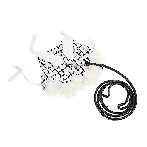 TOYANDONA Pet Rabbit Dress Clothes Handgefertigt Ärmellos Modisches Kaninchen Geschirr Leine Bequem für Outdoor Feiertage S von TOYANDONA
