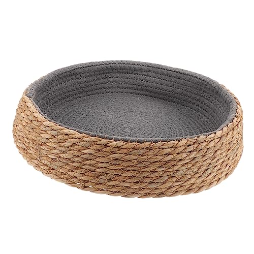 TOYANDONA Pet Sleeping Bed Geflochtenes Haustiernest für Katzen Form Atmungsaktives und Leichtes Design aus Strapazierfähigem Gras und Korbmaterial für Drinnen TOYANDONA Pet Sleeping Bed Geflochtenes Haustiernest für Katzen Form Atmungsaktives und Leichtes Design aus Strapazierfähigem Gras und Korbmaterial für Drinnen von TOYANDONA