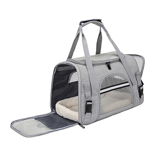 TOYANDONA Pet Trage Tasche Faltbar für Hunde und Katzen Atmungsaktive Außentasche für Reisen mit Reißverschluss und Trolleyfixierung für Camping und Ausflüge TOYANDONA Pet Trage Tasche Faltbar für Hunde und Katzen Atmungsaktive Außentasche für Reisen mit Reißverschluss und Trolleyfixierung für Camping und Ausflüge von TOYANDONA