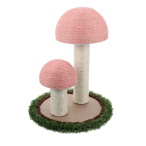 TOYANDONA Pilzkatze Klettergerüst katzenturm Katzen Turm katzenspielzeig katzenkratzbretter aus Kratzbaum für Wohnungskatzen mit Katzenkletterer Übungsspielzeug für Katzen Baumwollseil Rosa TOYANDONA Pilzkatze Klettergerüst katzenturm Katzen Turm katzenspielzeig katzenkratzbretter aus Kratzbaum für Wohnungskatzen mit Katzenkletterer Übungsspielzeug für Katzen Baumwollseil Rosa von TOYANDONA