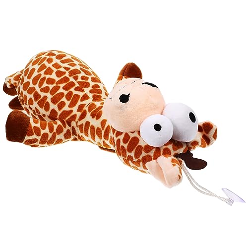 TOYANDONA Plüsch Hundespielzeug Leopard Giraffe Quietschendes Kauspielzeug aus Waschbarem Umweltfreundlichem Material Mittelgroß zur Zahnreinigung und Iq für Kleine Hunde von TOYANDONA
