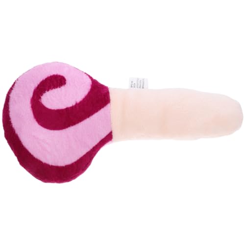 TOYANDONA Plüsch Hundespielzeug Quietschendes Kauspielzeug für Kleine Hunde Robustes Beißfestes Haustierspielzeug zur Zahnung Lustiger Lollipopförmiger Beißspaß Langlebig und Sicher für von TOYANDONA