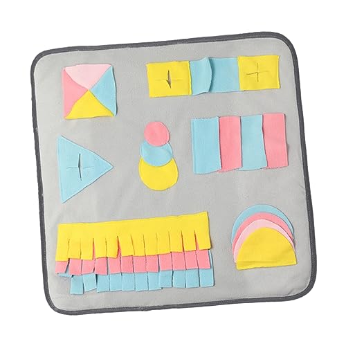 TOYANDONA Plüsch Schnüffelmatte für Haustiere Futtersuche rutschfeste Trainingsmatte für Hamster Waschbar Verstecken von Snacks von TOYANDONA