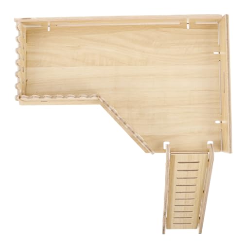 TOYANDONA Rattenplattform Mit Kletterspielzeug Für Hamster Und Ratten Stabile Holzstruktur Für Käfige Fördert Aktivität Und Spielspaß Vielseitig Einsetzbar von TOYANDONA