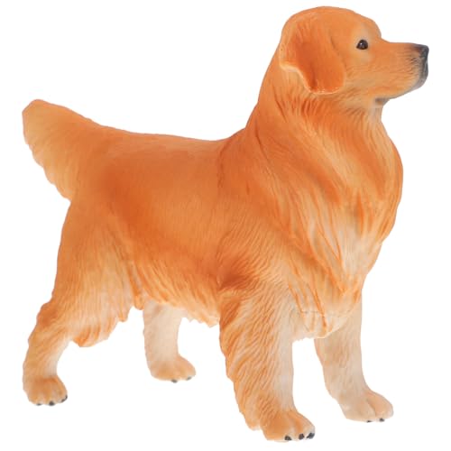 TOYANDONA Realistisches Retriever Hundemodell Figur Lebensechte Tierdekoration Kognitives Lernspielzeug für Raumdekoration von TOYANDONA