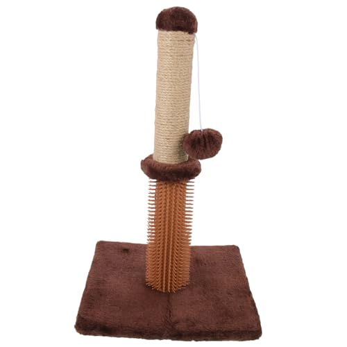 TOYANDONA Recycelbarer Katzenkratzbaum aus Verschleißfestem Material Vertikaler Kratzpfosten für Katzen mit Niedlichem Design Platzsparend für Indoor Spiel und Möbelschutz von TOYANDONA