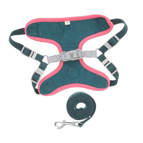 TOYANDONA Reflektierendes Hundegeschirr und Verstellbare Leine für Große Hunde Komfortable Trageweise für und Outdoor Aktivitäten Dunkelgrün TOYANDONA Reflektierendes Hundegeschirr und Verstellbare Leine für Große Hunde Komfortable Trageweise für und Outdoor Aktivitäten Dunkelgrün von TOYANDONA