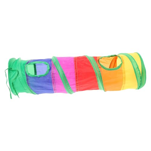 TOYANDONA Regenbogen -tunnelspielzeug Haustier Katzenschläuche Faltbar Kätzchen Katzentunnel Für Wohnungskatzen Tunnelbett Für Katzen Tunnel Für Katzen Katzenrohr Polyester Bunt TOYANDONA Regenbogen -tunnelspielzeug Haustier Katzenschläuche Faltbar Kätzchen Katzentunnel Für Wohnungskatzen Tunnelbett Für Katzen Tunnel Für Katzen Katzenrohr Polyester Bunt von TOYANDONA