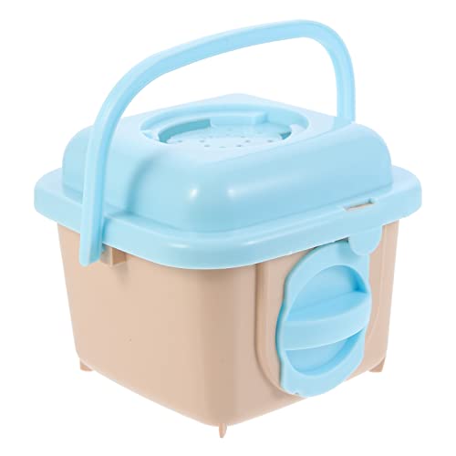 TOYANDONA Reise Hamsterkäfig aus Hochwertigem Kunststoff Tragbare Tiertransportbox für Kleine Tiere für Hamster und Meerschweinchen Blau für Unterwegs von TOYANDONA