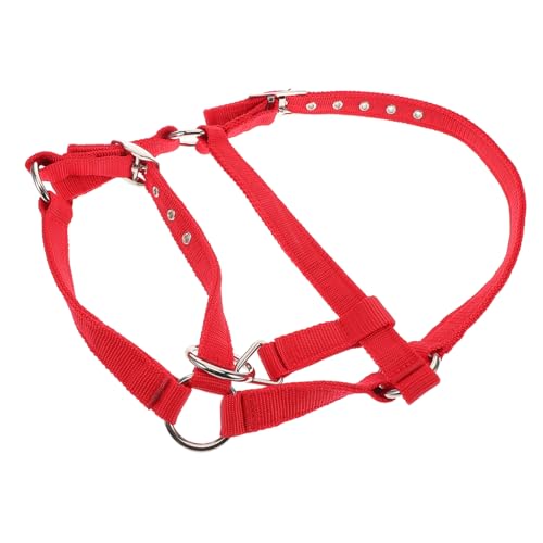 TOYANDONA Reittraining Für Pferdekostüm Strickhalfter Für Pferde Wegbrechendes Pferdehalfter Abreißbares Halfter Pferdehalfter Aus Seil Wadenhalfter Kinnriemenabdeckung Nylon Rot von TOYANDONA