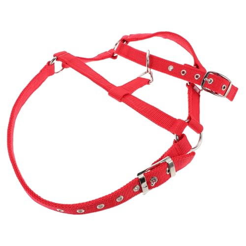TOYANDONA Reittraining für pferdegeschirr REIT zubehör wegbrechendes Pferdehalfter Pferdekostüm abbrechbares Pferdehalfter Strickhalfter für Pferde Ziegenhalfter Seilhalfter Nylon rot von TOYANDONA