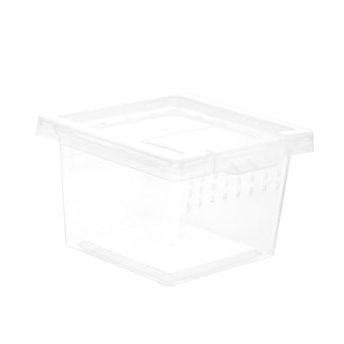TOYANDONA Reptilien Aufzuchtbox Transparent Futterbox Reptilien Anti Flucht Gehäuse für Spinnen Eidechsen Kleine Haustiere Terrarium Behälter zur Beobachtung und Pflege TOYANDONA Reptilien Aufzuchtbox Transparent Futterbox Reptilien Anti Flucht Gehäuse für Spinnen Eidechsen Kleine Haustiere Terrarium Behälter zur Beobachtung und Pflege von TOYANDONA