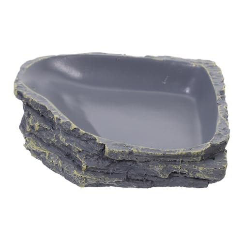 TOYANDONA Reptilien Futter Wasserschale aus Robustem Harz Naturnahes Design Geeignet für Kleine Reptilien Wie Schildkröten Eidechsen Geckos und Frösche Leicht zu Reinigen Auslaufsicher TOYANDONA Reptilien Futter Wasserschale aus Robustem Harz Naturnahes Design Geeignet für Kleine Reptilien Wie Schildkröten Eidechsen Geckos und Frösche Leicht zu Reinigen Auslaufsicher von TOYANDONA
