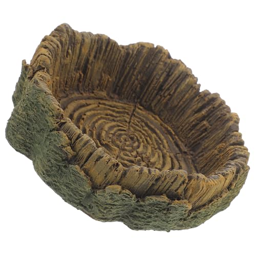 TOYANDONA Reptilien Futter und Wassernapf rutschfest Langlebig Geeignet für Eidechsen Schildkröten und Spinnen Stabile Futter und Trinkschale für Terrarien und Aquarien von TOYANDONA