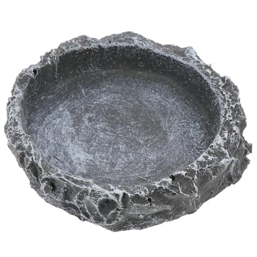 TOYANDONA Reptilien Futternapf und Wasserschale aus Resin Natürliche Farbe Ausbruchsicher Mittlere für Schildkröten und Terrarientiere Praktisches Futter Trinkgefäß TOYANDONA Reptilien Futternapf und Wasserschale aus Resin Natürliche Farbe Ausbruchsicher Mittlere für Schildkröten und Terrarientiere Praktisches Futter Trinkgefäß von TOYANDONA