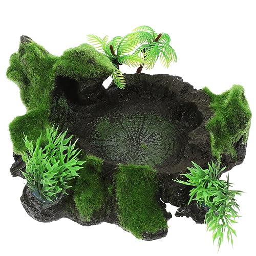 TOYANDONA Reptilien Futterschale aus Bruchsicherem Harz Naturfarbenes Wassernapf für Schildkröten und Echsen Kippsichere Terrarien Wasserschale für Futter und Wasser im Terrarium TOYANDONA Reptilien Futterschale aus Bruchsicherem Harz Naturfarbenes Wassernapf für Schildkröten und Echsen Kippsichere Terrarien Wasserschale für Futter und Wasser im Terrarium von TOYANDONA