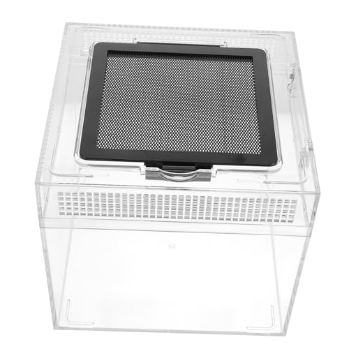 TOYANDONA Reptilien Terrarium Fütterungsbox Transparente Zuchtbox für Gecko Schildkröte und Insekten mit Fütterungsöffnung und Belüftungslöchern für Haltung Kleiner Haustiere TOYANDONA Reptilien Terrarium Fütterungsbox Transparente Zuchtbox für Gecko Schildkröte und Insekten mit Fütterungsöffnung und Belüftungslöchern für Haltung Kleiner Haustiere von TOYANDONA