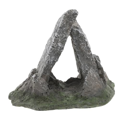 TOYANDONA Reptilien Versteck aus Harz für Schildkröten und Echsen Aquarium Dekoration und Terrarium Zubehör Gemütlicher Rückzugsort mit Natürlicher Höhlenoptik zu Reinigen und Robust von TOYANDONA