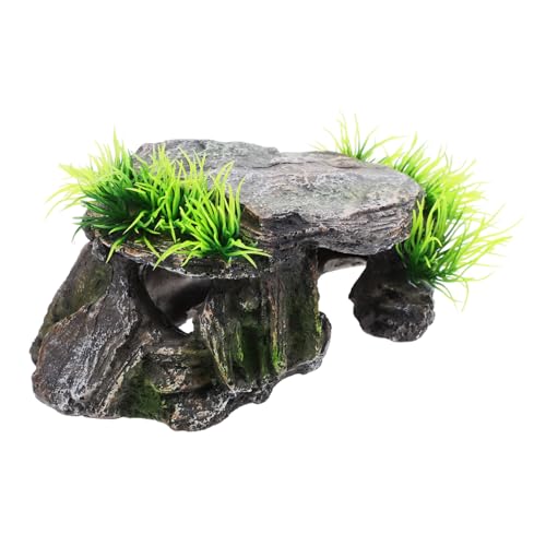 TOYANDONA Reptilien Versteckhöhle aus Harz Multifunktionale Sonnenplattform für Schildkröten Eidechsen Kleintiere als und Spielplatz im Terrarium TOYANDONA Reptilien Versteckhöhle aus Harz Multifunktionale Sonnenplattform für Schildkröten Eidechsen Kleintiere als und Spielplatz im Terrarium von TOYANDONA