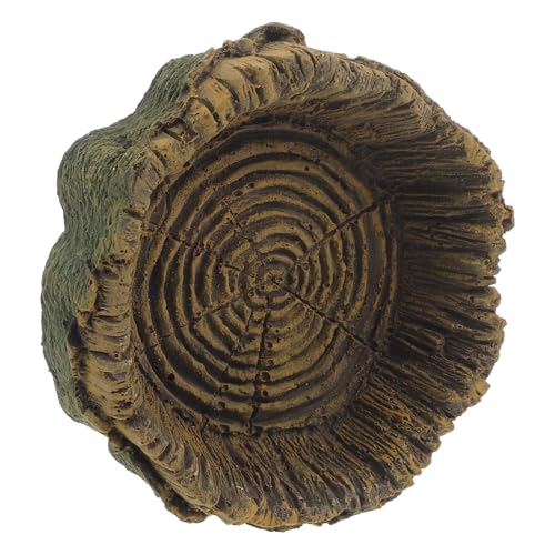 TOYANDONA Reptilien Wassernapf mit Rutschfestem Boden Langlebiger Futter und Trinkschale für Echsen Schildkröten und Spinnen Robustes Harz Geeignet für Terrarien und Kriechtierhaltung von TOYANDONA