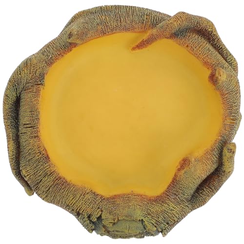 TOYANDONA Reptilien Wasserschale mit Holzstruktur Rutschfestes Futter und Wasserbecken für Bartagamen Geckos Eidechsen Geeignet als Terrarienzubehör und Dekoratives Landschaftsbecken TOYANDONA Reptilien Wasserschale mit Holzstruktur Rutschfestes Futter und Wasserbecken für Bartagamen Geckos Eidechsen Geeignet als Terrarienzubehör und Dekoratives Landschaftsbecken von TOYANDONA