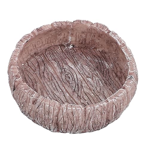 TOYANDONA Reptilien-wasserbecken Aus Harz Reptilienfutternapf Für Eidechsen Und Kleintiere Reptiliennapf Für Futter Und Wasser rutschfeste Struktur Dekorativer Reptilien-Becken TOYANDONA Reptilien-wasserbecken Aus Harz Reptilienfutternapf Für Eidechsen Und Kleintiere Reptiliennapf Für Futter Und Wasser rutschfeste Struktur Dekorativer Reptilien-Becken von TOYANDONA