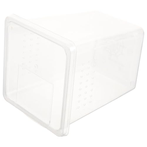 TOYANDONA Durchsichtige Reptilienfütterungsbox Terrarium Für Spinnen Und Schnecken Mit Atmungsaktivem Transparentes Design Für Einfache Beobachtung Und Reinigung TOYANDONA Durchsichtige Reptilienfütterungsbox Terrarium Für Spinnen Und Schnecken Mit Atmungsaktivem Transparentes Design Für Einfache Beobachtung Und Reinigung von TOYANDONA
