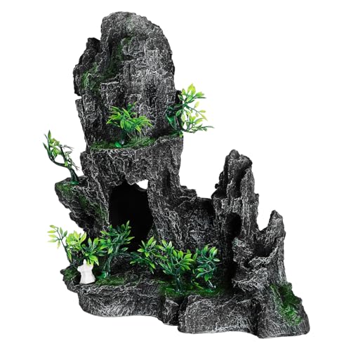 TOYANDONA Resin Aquarium Dekoration Künstliche Berglandschaft mit Versteck Höhle Fischtank Landschaft Ornament für Betta und Süßwasserfische Fischsicher Pflegeleicht Realistisch TOYANDONA Resin Aquarium Dekoration Künstliche Berglandschaft mit Versteck Höhle Fischtank Landschaft Ornament für Betta und Süßwasserfische Fischsicher Pflegeleicht Realistisch von TOYANDONA