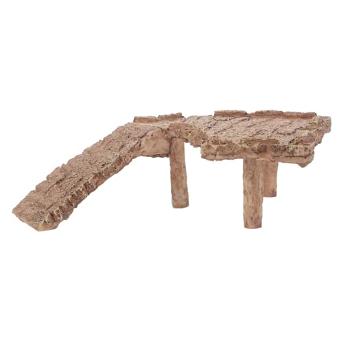 TOYANDONA Resin Schildkrötenplattform mit Rampe Stabile Reptil Sonnenbank für Aquarium und Terrarium Fördert Bewegung und Sonnenbaden für Kleine Wasserschildkröten Dekoratives Zubehör für von TOYANDONA