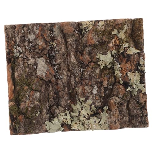 TOYANDONA Rinde Dekoration Reptilien Habitat Korkbaum Rinde Aquarium Dekoration Terrarien Hintergrund Bark Dekoration Zubehör für Terrarien Reptilienpanzerhintergrund Dark Brown von TOYANDONA