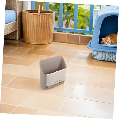 TOYANDONA Robuster Katzenstreuschaufel aus Edelstahl mit Abnehmbarem Halter Vielseitig für Katzenstreu Sand Gartenboden Hygienische Aufbewahrungsbasis Einfach zu Reinigen Langlebiges für von TOYANDONA