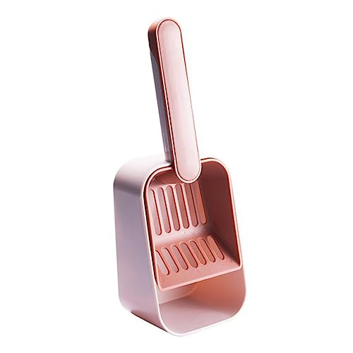 TOYANDONA Schaufel Für Katzenstreu Scoop Wurf Drinnen Katzenschaufel Pet Sieb Schaufel Rostfrei Selbst Katzenstreu Schaufel Müllschaufel Schaufel Der Katzentoilette Haustierzubehör Rot PVC von TOYANDONA