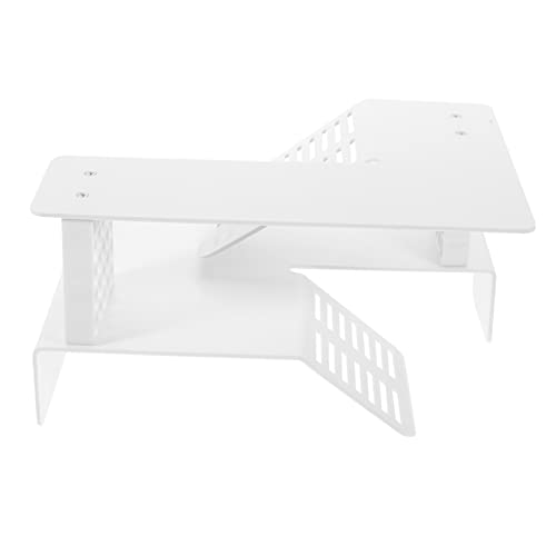 TOYANDONA Schildkröten-Terrasse UV Reptilienterrarien groß klein Aquariumzubehör Reptilien Terrassenplattform Kletterterrasse für Schildkröten Kletterplattform für Reptilien Abs Weiß von TOYANDONA