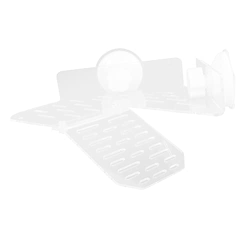 TOYANDONA Schildkröten mit Saugnapf Transparente Kletterplattform für Aquarium und Terrarium Multifunktionale Ruheplattform für Wasserschildkröten und Reptilien Mittlere von TOYANDONA