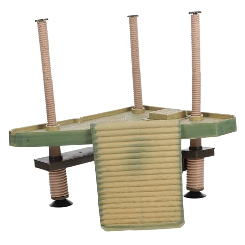 TOYANDONA Schildkröten-terrasse Zubehör Für Eidechsentanks Bereich Zum Sonnenbaden Von Schildkröten Sonnenplattform Für Geckos Zubehör Für Haustierschildkröten Reptiliendock Light Brown Abs von TOYANDONA