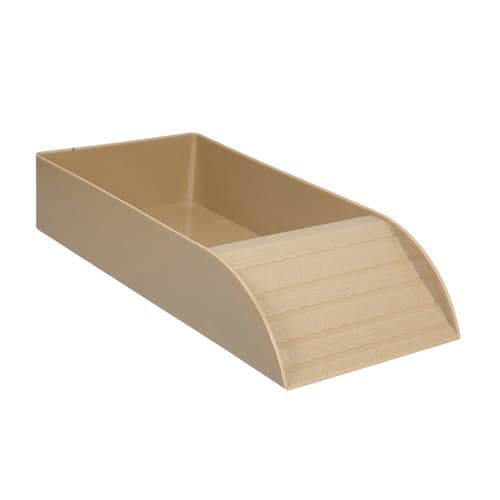 TOYANDONA Schildkrötenbadewanne Reptilienrampenschale Futternapf Für Reptilien Schildkrötenbecken Turtle Habitat Accessoires Zubehör Für Aquarienreptilien Reptilienraumzubehör Coffee Plastik von TOYANDONA