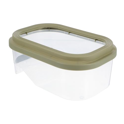 TOYANDONA Schildkrötenpanzer Mit Trocknungstisch Schildkrötenpanzer Für Kleine Schildkröten Schildkrötenkäfige Aquariumbecken Für Reptilien Fischhöhle Für Aquarium DIY Turtle Tank Abs Green von TOYANDONA