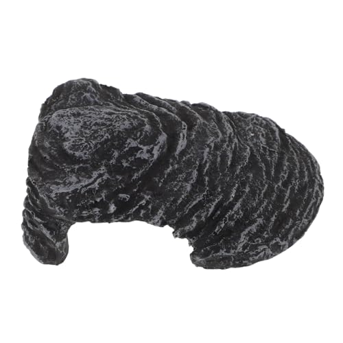 TOYANDONA Schildkrötenplattform Reptilienhaut Felsen ruhen Ornament Wasser- schildkrötenpanzer Schildkröten Sonnenbaden Reptilienhöhle Plattform zum für Wasserschildkröten Harz Grey von TOYANDONA