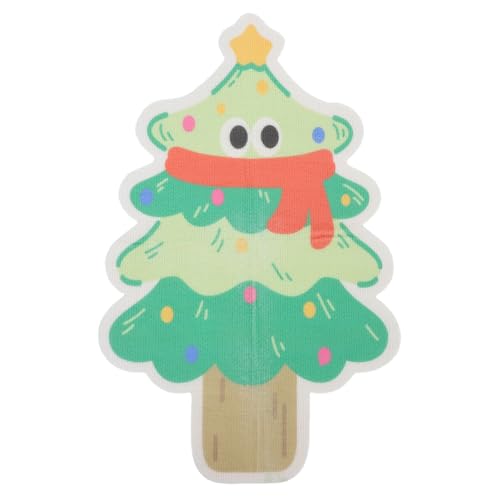 TOYANDONA Selbstklebendes Katzenkratzpad Cartoon Weihnachtsbaum Form Platzsparend Wand und Möbelschutz für Katzen von TOYANDONA